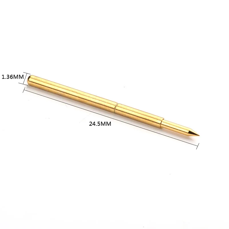 Spring Test Probe Tip Spring Copper Phosphorus Tube Gold Plated for Testing Circuit Board Instrument Tools 100pcs PA160-B