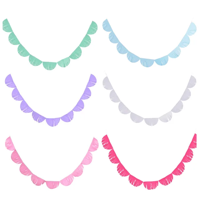 online shop 2 9m colourful semi circular paper garland hanging