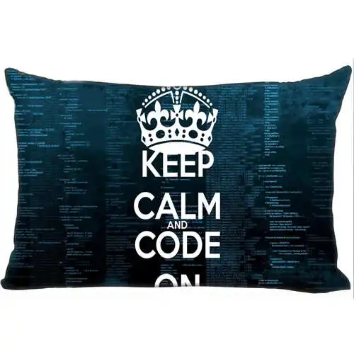 Лучшие наволочки на заказ keep-calm-and-carry-on-(1) Домашняя прямоугольная Наволочка на молнии(с одной стороны)@ 1205-05-06-279 - Цвет: Pillowcase