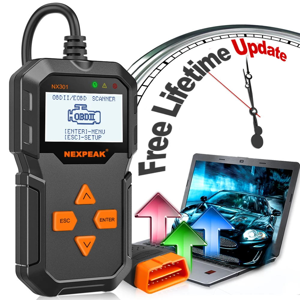 OBD2 автомобильный диагностический сканер полный OBD режимы сканирующие