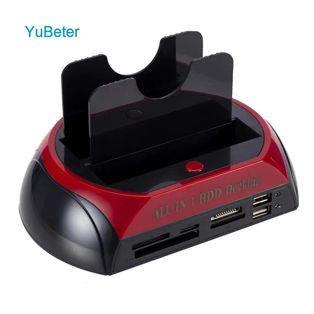 YuBeter HDD держатель жесткого диска док-станция коробка 2," /3,5" внешний жесткий диск Корпус база 2 ТБ док-станция USB3.0 IDE/SATA