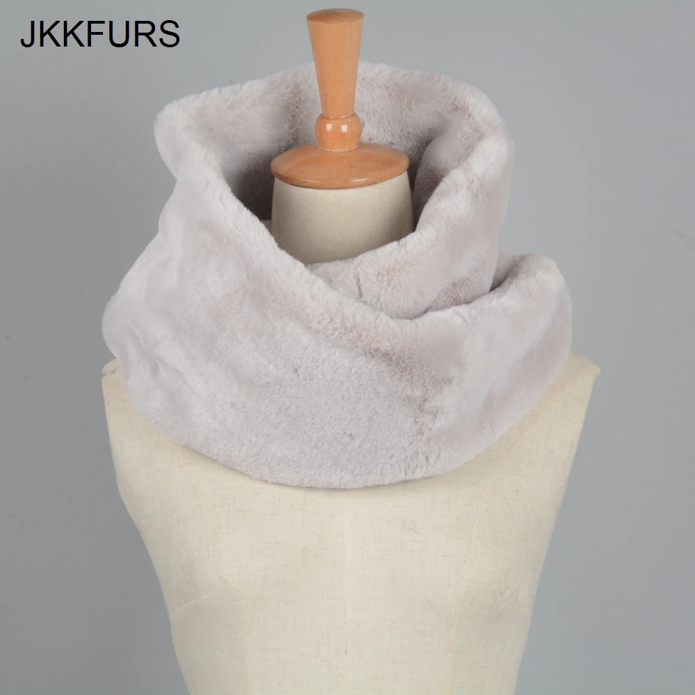 Женский шарф из искусственного меха сезон осень зима теплые модные повседневные