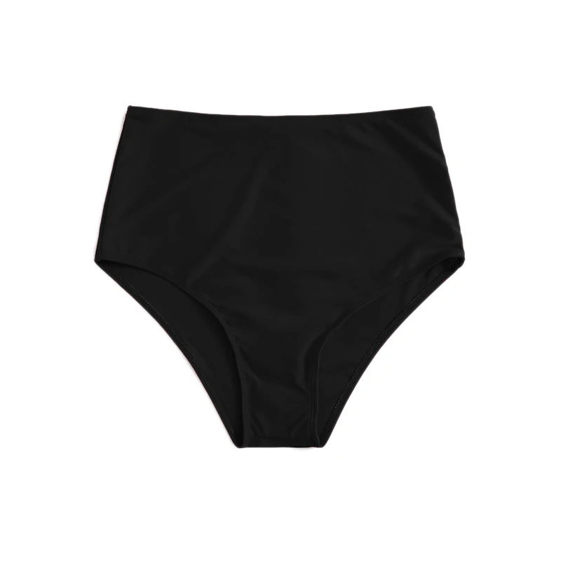 Romwe SportWhite, с мультяшным принтом, с узлом, беспроводной, одиночный, бикини, топ, Одноцветный, высокая талия, плавки, 5 цветов, раздельные трусики