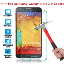 Экран защитная пленка 0,3 мм с уровнем твердости 9 H 25D Передняя Премиум Закаленное Стекло для samsung Galaxy Note 3 Neo/Lite N7505 N7506 7505
