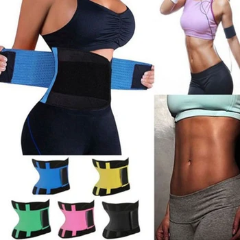 

Slimming Hot Power Slimming Belt Body Shaper Waist Trainer Trimmer Sport Gym Suana For Sweating Fat Burning Weight Loss