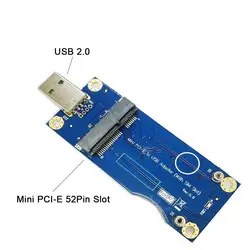 Mini PCI-E Беспроводная для USB адаптер карта с sim-картой слот WWAN модуль IJS998