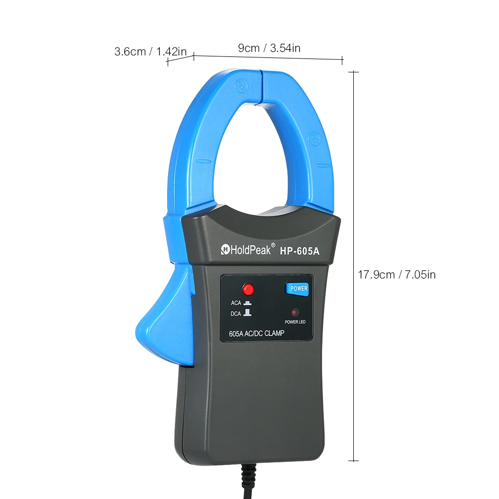 HoldPeak цифровой клещи 600A DC/AC текущий Зажим адаптер зажим на мультиметр Амперметр с
