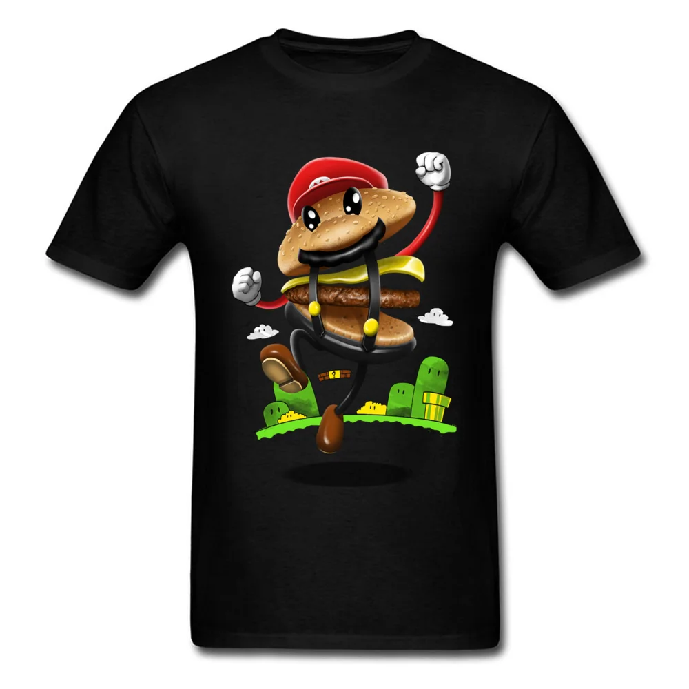 

Mens Valencia Shirts Super Mario Burger Printed Tshirt College Love Anime Funny T Shirts Breathable The Walking Dead Tees