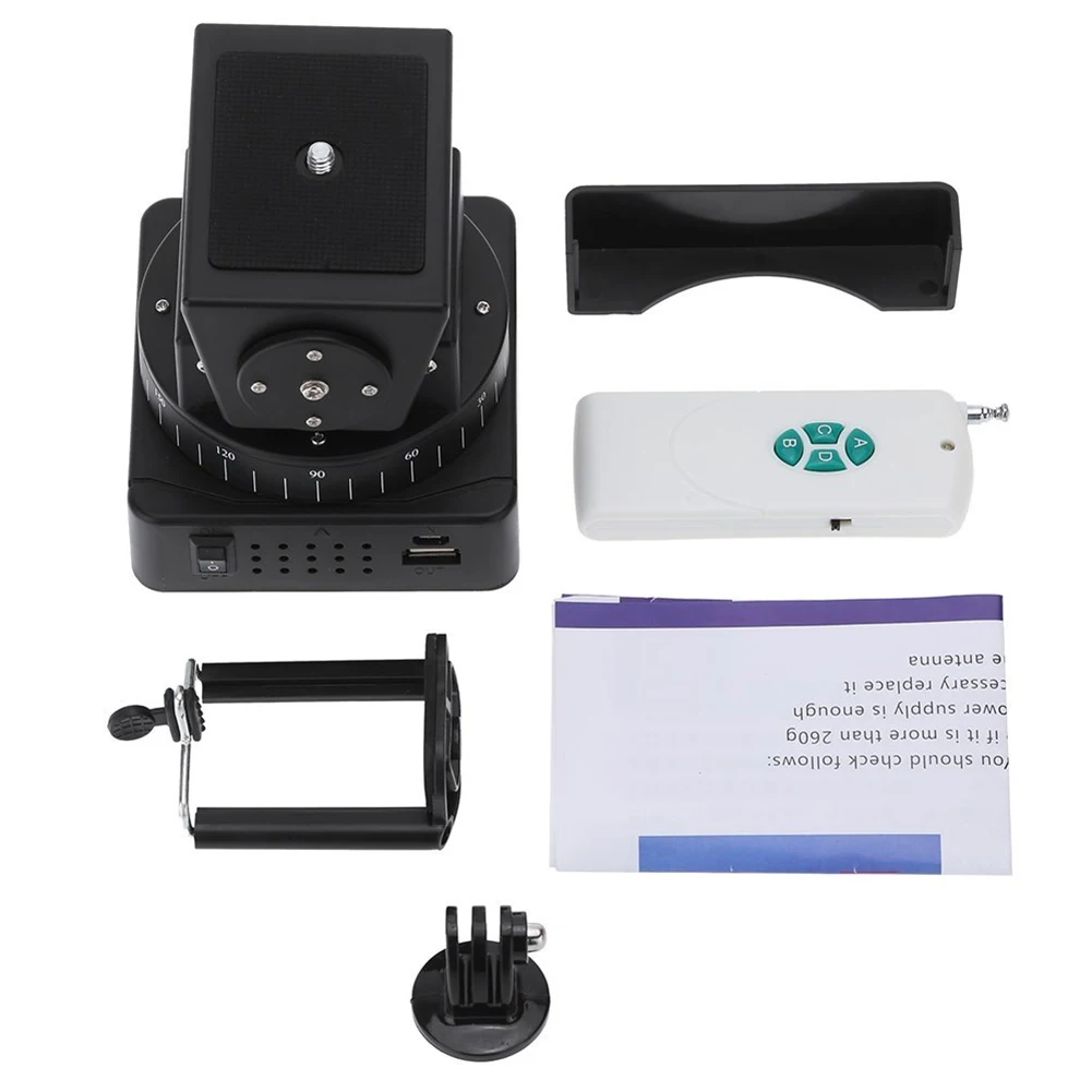 

SCLS Zifon YT-260 Remote Control Motorized Pan Tilt Head for Extreme Camera Wifi Camera and Smart phone