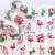 WUF 1 Sheets 2021 DIY Designer Water Transfer Tips Nail Art Pink Rose Flower Sticker Наклейки Женщины Красота Свадебные Ногти