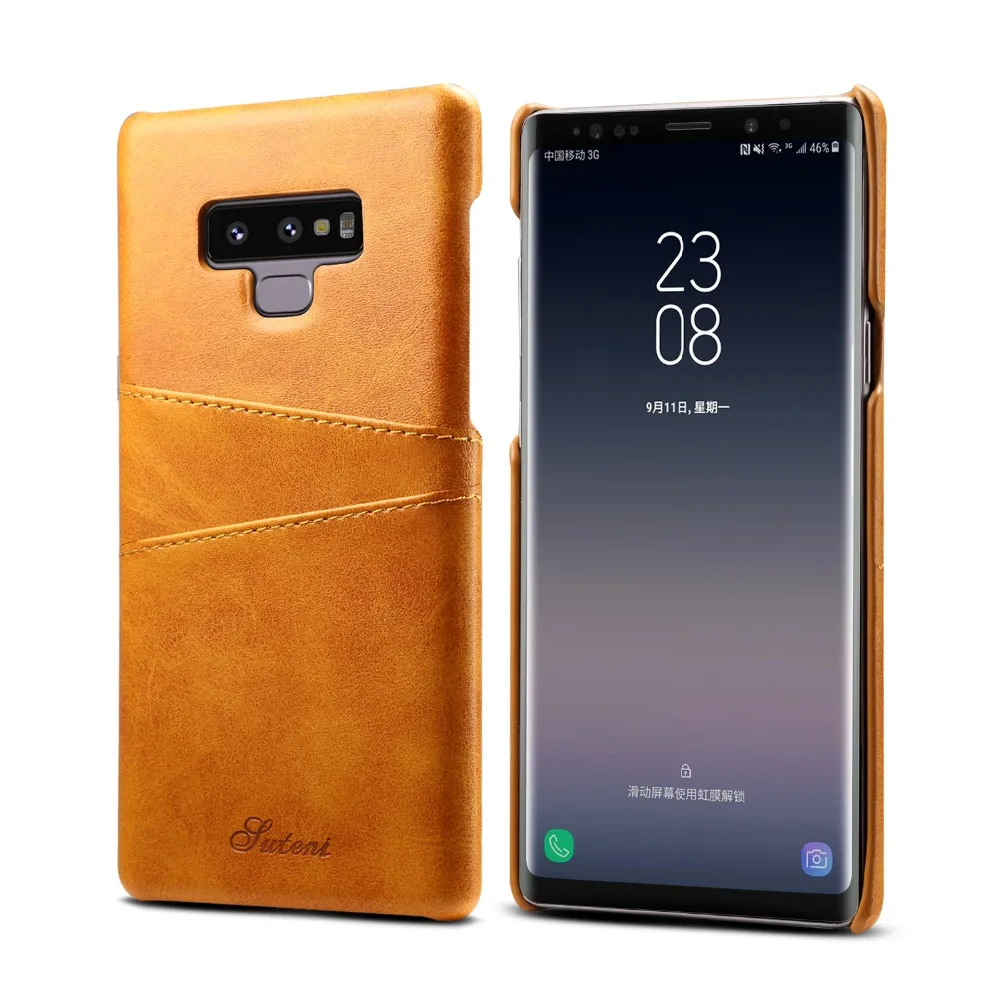 

Luxury Phone Cover For Samsung Galaxy Note 9 Cases Waterproof Anti-knock Protection Cover With Card Pocket Business Essential
