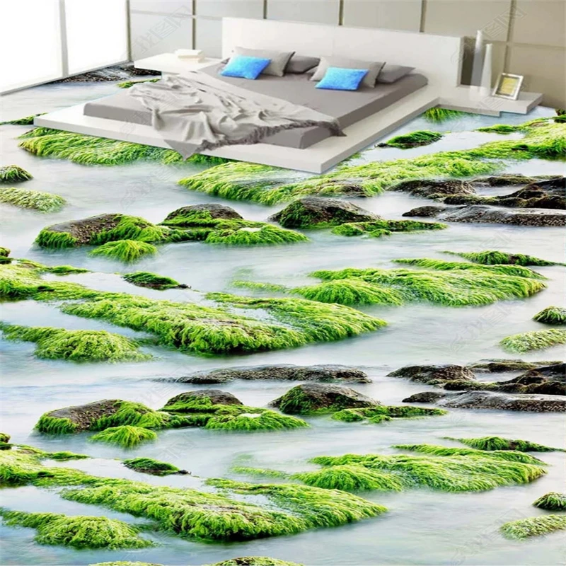 beibehang Custom fashion waterproof three-dimensional wallpaper beautiful river stone moss bathroom floor wall papers home decor beibehang custom fashion waterproof three dimensional wallpaper beautiful river stone moss bathroom floor wall papers home decor