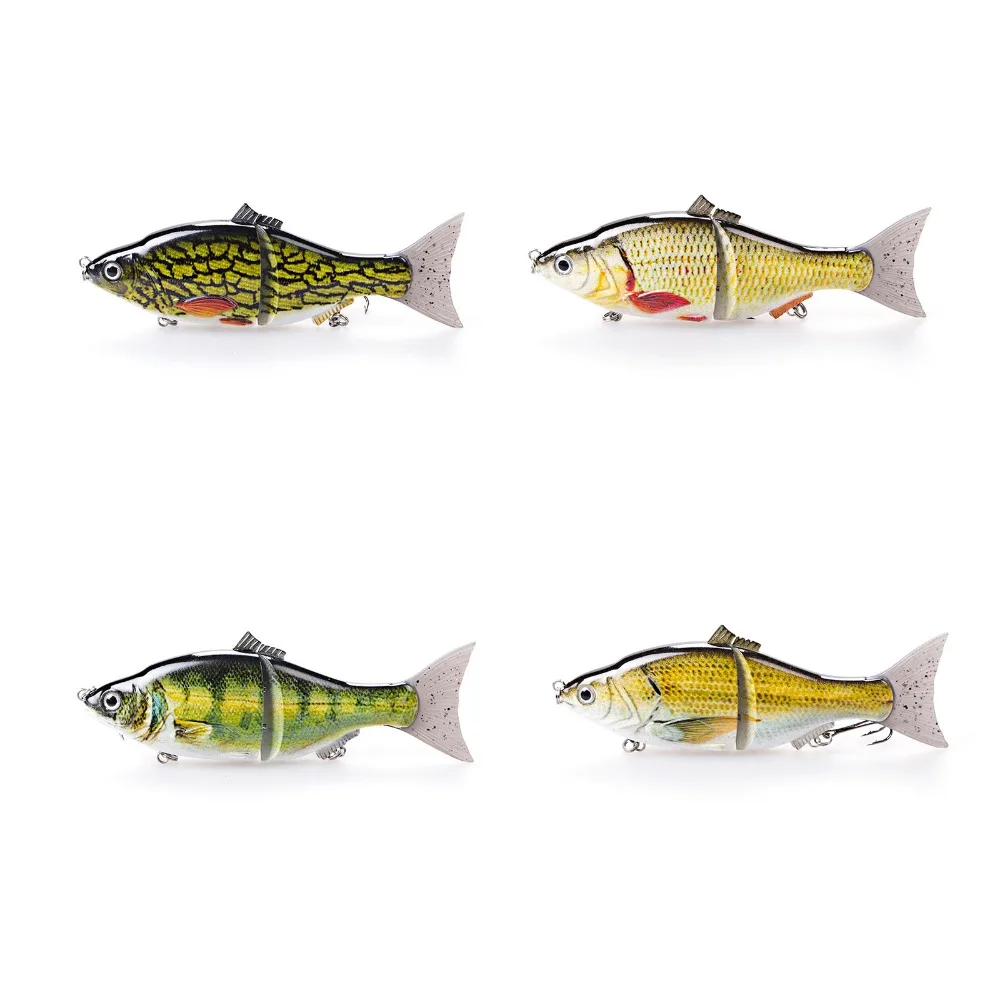 Free Shipping 6" Multi Jointed Swimbait Swim Bait Bass Fishing Lure