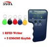 Handheld 125KHz EM4100 RFID Copier Writer Duplicator Programmer Reader + 5 Pcs EM4305 T5577 Rewritable ID Keyfobs Tags Card ► Photo 2/6