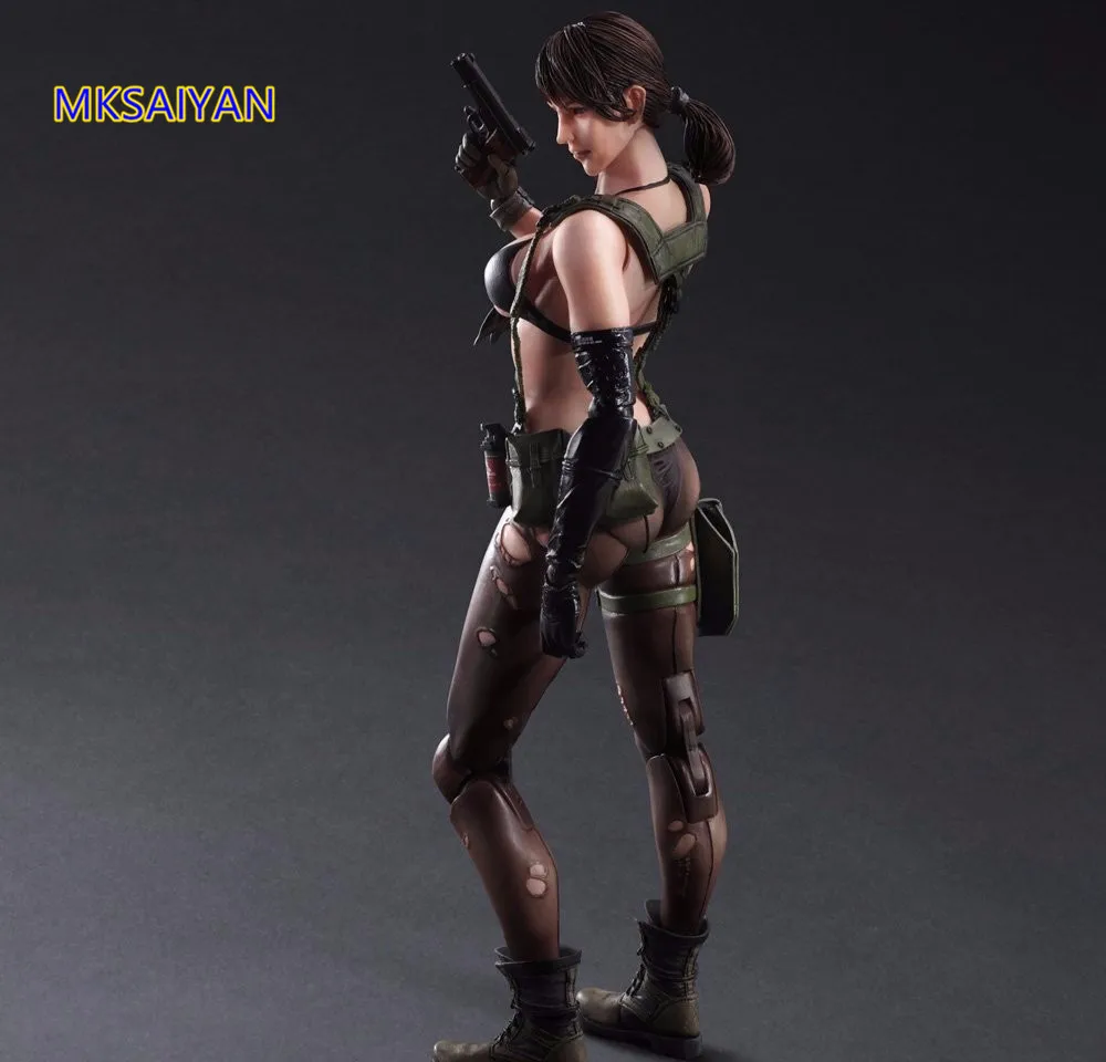 Play Arts Kai Venom The Phantom Quiet Metal Gear Solid 5 Аниме Фигурки ПВХ Коллекционная модель игрушки