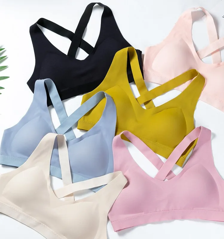 Ropa Interior Femenina ультратонкий беспроводной бюстгальтер женский бюстгальтер пуш-ап сексуальный удобный жилет нижнее белье спортивный бюстгальтер