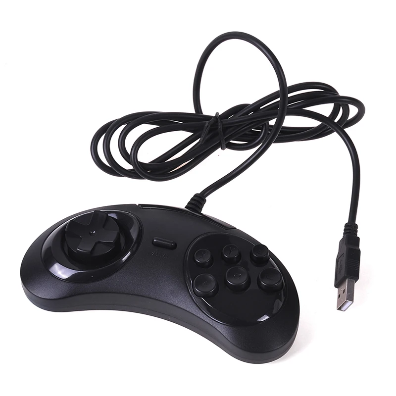 Проводной игровой контроллер геймпад амортизирующий джойстик для USB SEGA