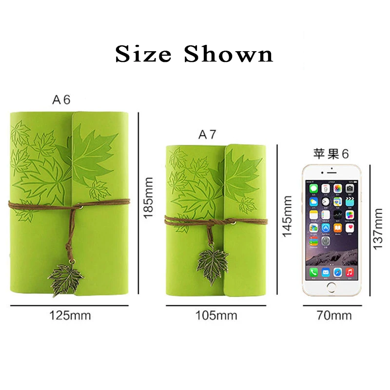 RuiZe Hot sale leather journal travelers notebook vintage kraft paper blank sketchbook diary A6 A7 note book can be engraved RuiZe Hot sale leather journal travelers notebook vintage kraft paper blank sketchbook diary A6 A7 note book can be engraved