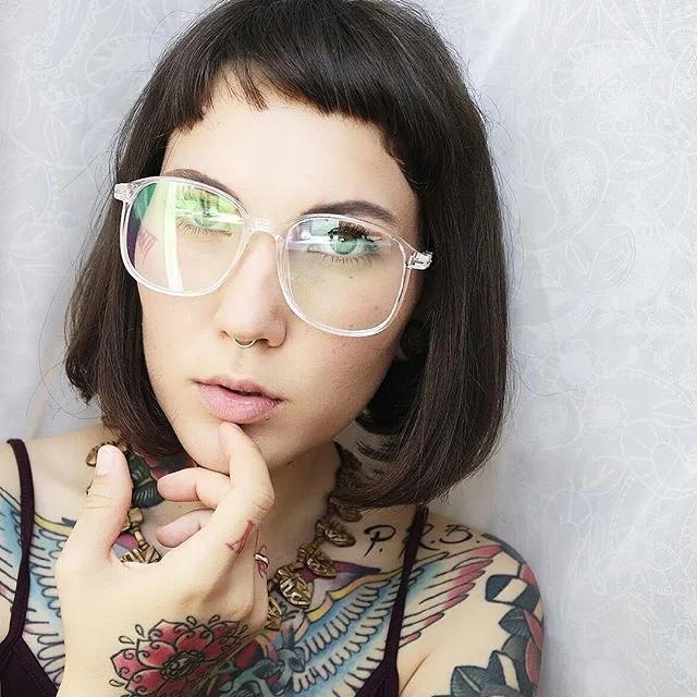 

2018 Spectacle frame Square Glasses frame clear lens Women brand Eyewear optical frames myopia transparentTemples for glasses