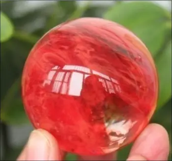 

AAA Natural Red QUARTZ CRYSTAL SPHERE BALL :80mm +stand
