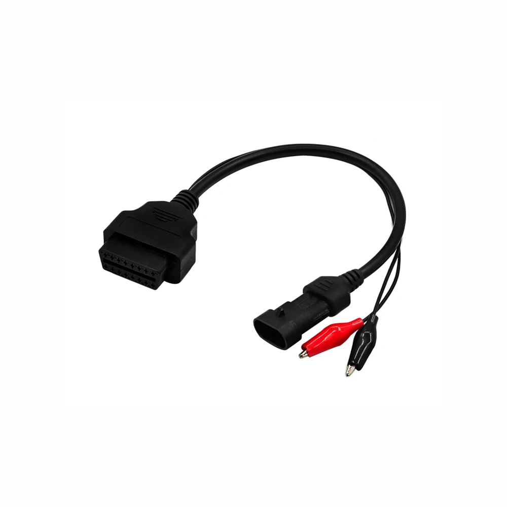 Для Fiat 3pin к OBD2 16pin кабель для Fiat диагностический интерфейс 3 pin OBDII удлинитель