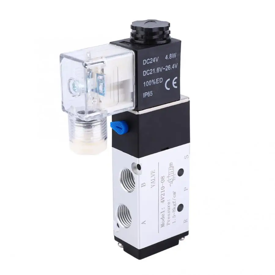 AC 5.4VA, DC 2,5 W 4V210-08 соленоидный воздушный клапан 2 положения 5 портов пневматический регулирующий клапан
