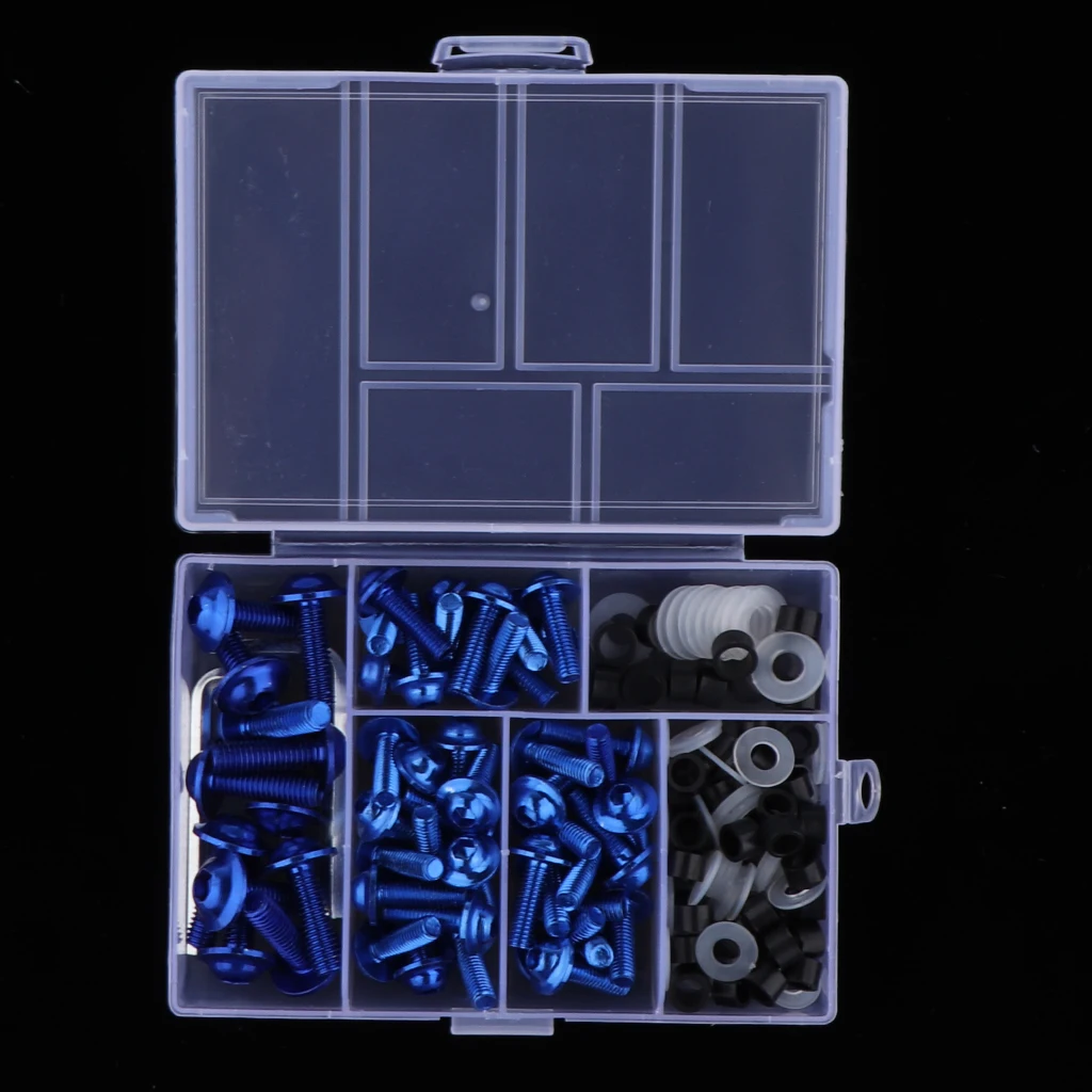 158Pcs Fairing Body Bolts Kit Fastener Clips Screws Nuts for Motorcycle Sportbike carenado trousse a bolt 