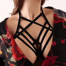 1 шт. черный Регулируемый прибытие сексуальные женские Девушки выдалбливают Эластичный Бюстгальтер Клетка Высокое качество красивые подарки