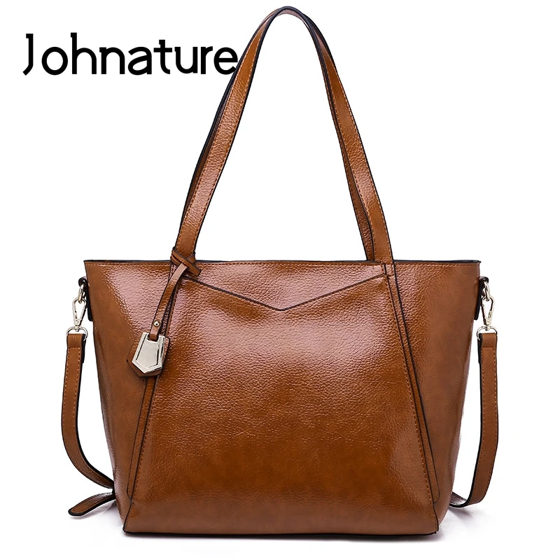 

Johnature 2019 New Satchels Thread Casual Solid Zipper Silt Pocket Versatile Soft Women Shoulder & Handbags Messenger Bags