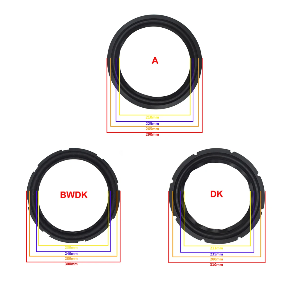 12 дюймов динамик резиновый объемный НЧ-динамик ремонт складной край сабвуфера кольцо DIY ремонт аксессуары динамик подвеска