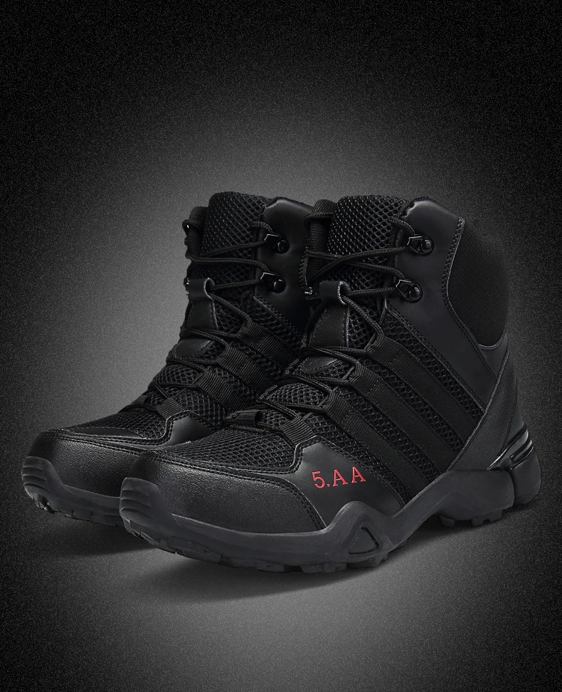 DESERT RAM Brand Men's Boots Winter Men Chukka Military Combat Boots Leather Desert Work Safety Shoes Tactical Army Ankle Boot (15)