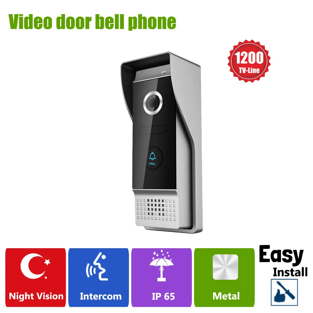 7 &quotTFT HD 1200TVL видео дверной звонок камера домофон система IP65 водонепроницаемые