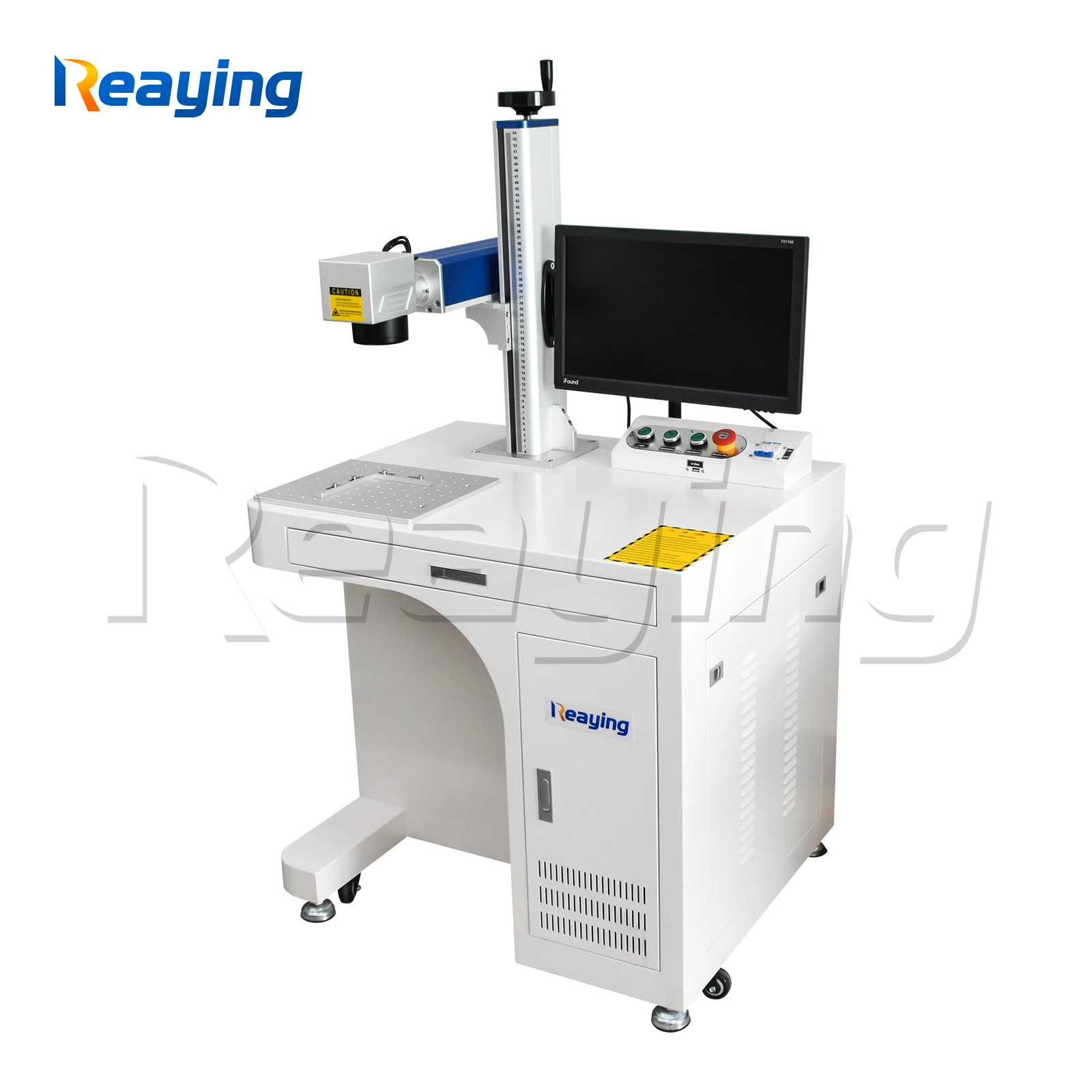 

20W 30W 50W mini portable metal nonmetal plastic fiber laser marking engraving printing machine for sale
