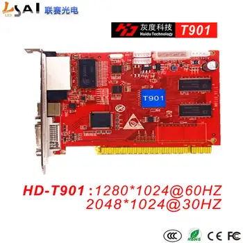 

Sending card HD-T901 1280*1024@60Hz, 2048*1024@30Hz DVI input*1,USB inpu*1,Gigabit LAN output*2