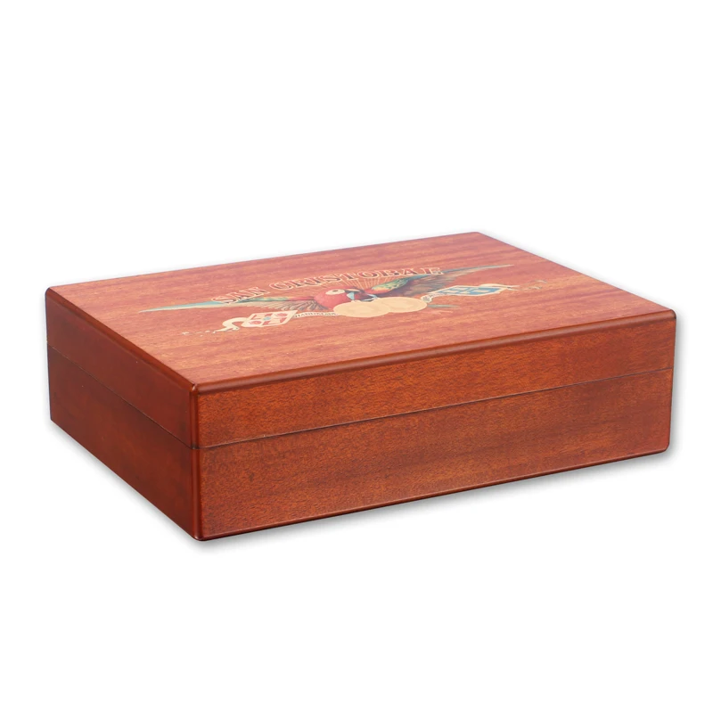 

Luxury Retro Style Cigar Humidor Nice Storage Box W/ Hygrometer, Humidifier