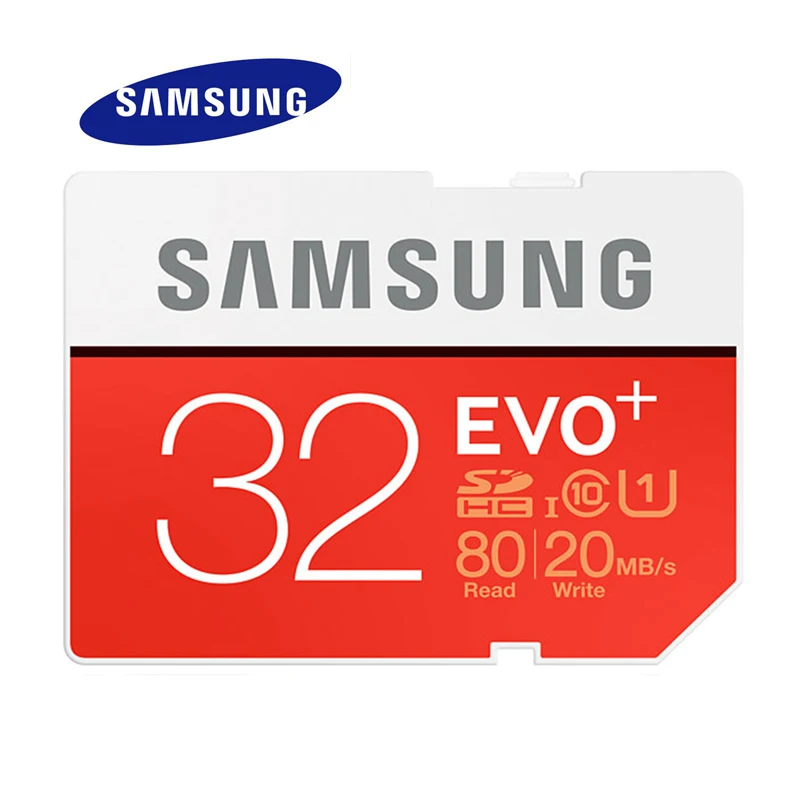 SAMSUNG Memory Card 80MB/S 32GB C10 UHS I EVO+ SD Card Memory Device