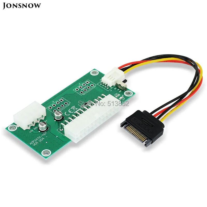 for Bitcoin Mining Expanded Ded With Manual Switch New PC Desktop ATX 24-Pin Dual PSU Power Synchronous Start Extender Cable