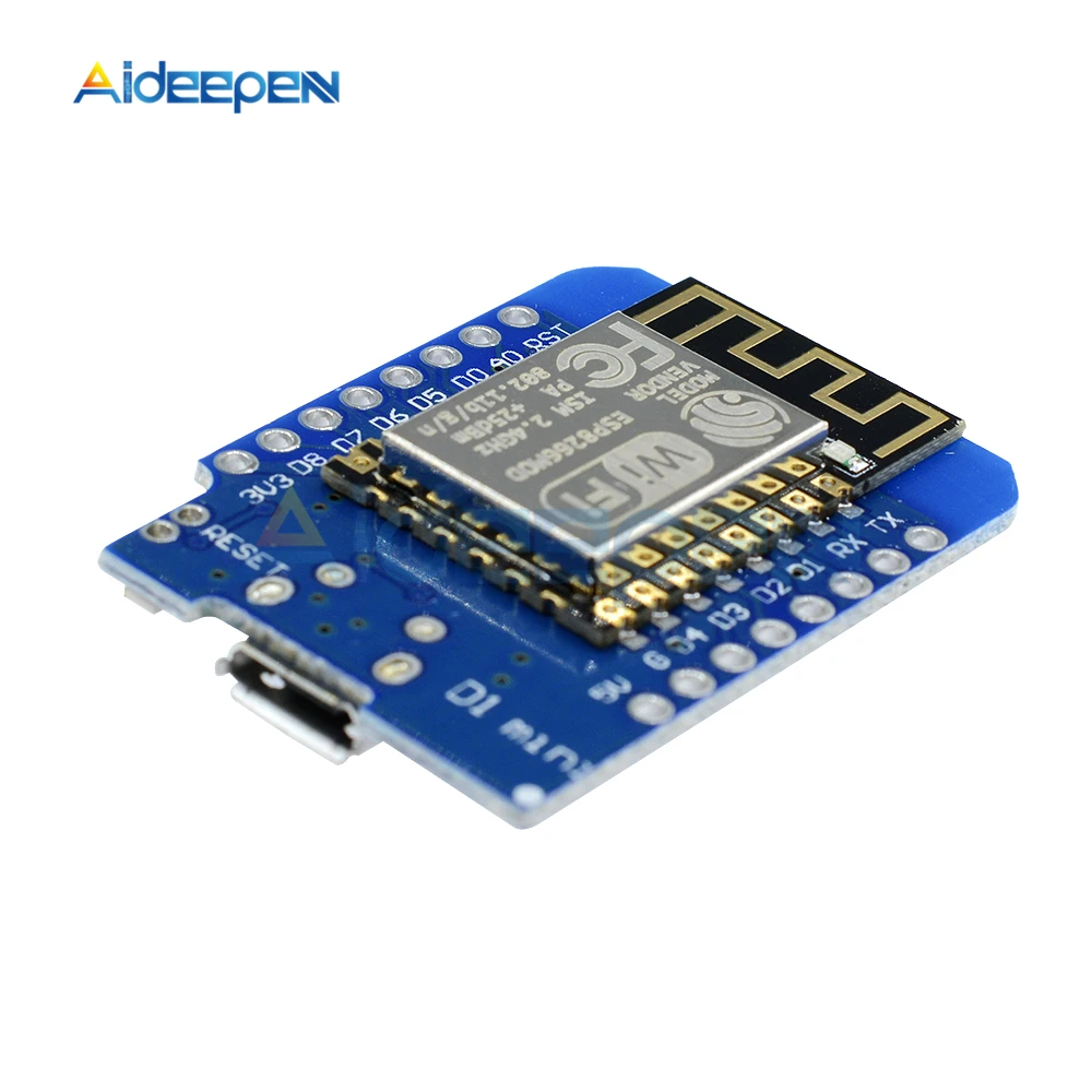 ESP8266 ESP12 ESP-12F CH340G модуль для Wemos D1 Мини WiFi макетная плата Micro USB 3,3 В на основе ESP-8266EX 11 цифровых контактов