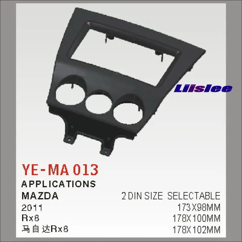 

Liislee 2 DIN Car Refitting Frame Panel For Mazda Rx8 2011 Radio Stereo CD DVD Player NAVI Navigation Dashboard ABS Fascia Kits