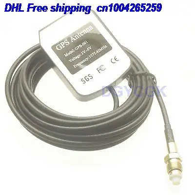 

DHL 50pcs Antenna GPS Active 1575.42MHZ FME female jack Magnetic base for RG174 cable antenna 22-a