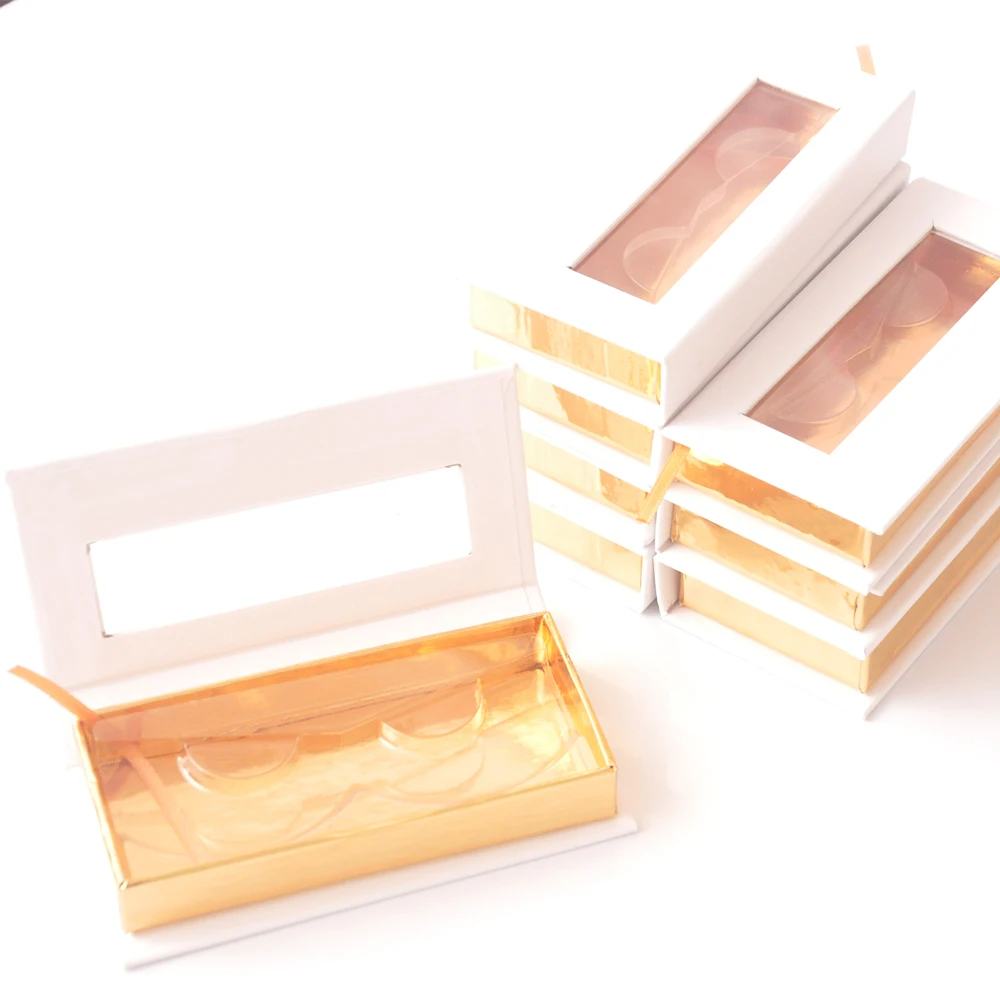 

20pcs wholesale square false eyelash packaging box lash boxes packaging custom logo faux mink eyelashes strip empty case vendors