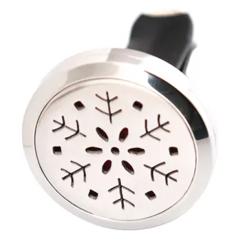 

New Design Flower 30mm Diffuser 316 Stainless Steel Car Aroma Locket Essential Oil Car Diffuser Locket Free 50Pcs Felt Pads
