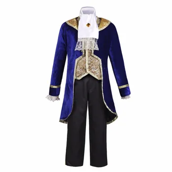 

2018 Beauty And the Beast Cosplay Costumes Prince Adam Cosplay Clothes Adam Halloween Party Bussiness Suits