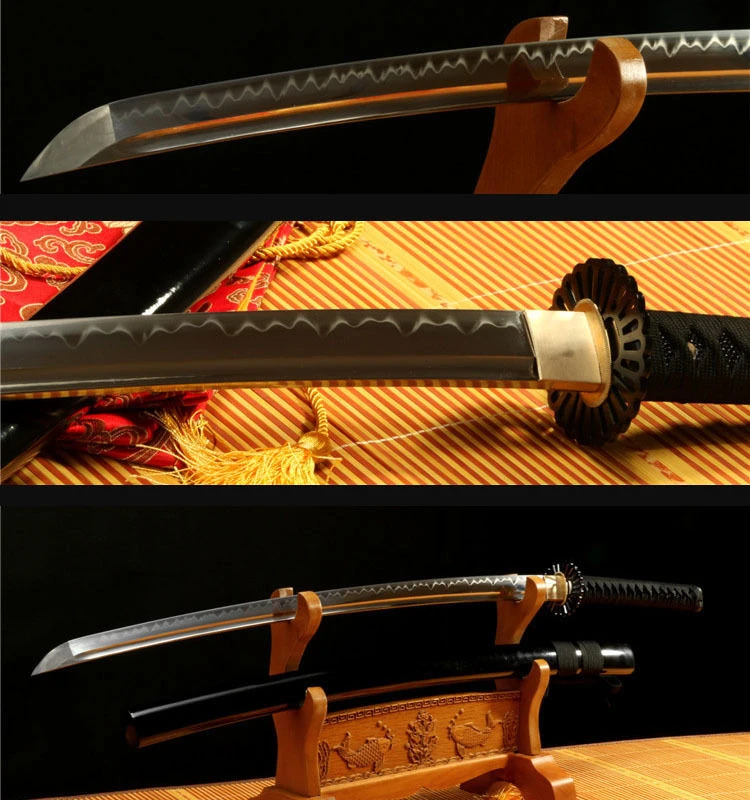 41 1095 Carbon Steel Clay Tempered Blade Japanese Samurai Katana Meihua Tsuba Steel Necklaces Steel Vasesteel Balls For Sale Aliexpress
