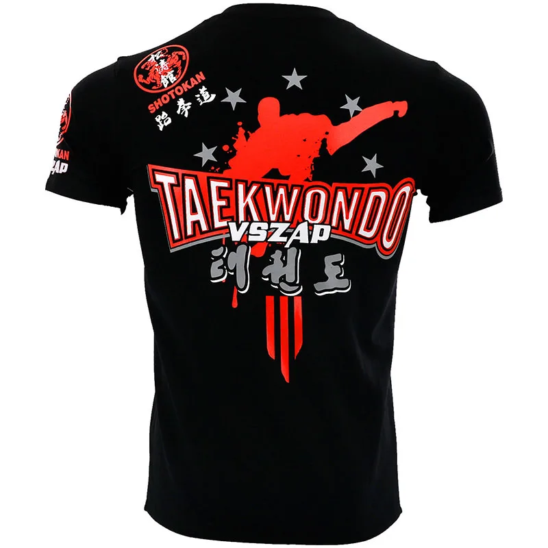 VSZAP جديد التايكوندو الرجال اللياقة البدنية تي شيرت TKD التدريب الرياضي المصارعة قصيرة الأكمام MMA UFC ضد أداء المنافسة دعوى VSZAP جديد التايكوندو الرجال اللياقة البدنية تي شيرت TKD التدريب الرياضي المصارعة قصيرة الأكمام MMA UFC ضد أداء المنافسة دعوى