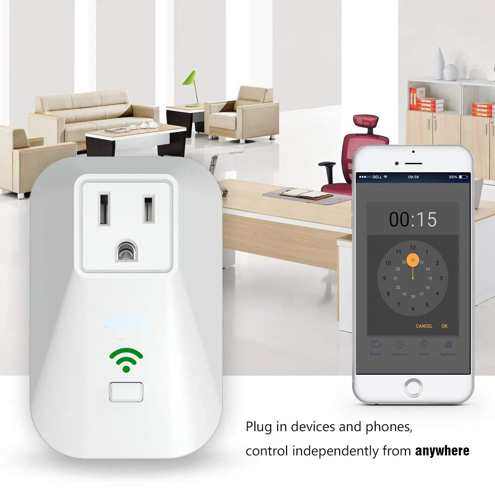 Wi Fi Smart мощность розетка энергии с дистанционным управлением управление Outlet
