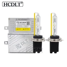 Hcdlt переменного тока 12 V 5500 к Быстрый Яркий 55 Вт HID переделка в ксенон комплект Автомобильный свет реактор покрытый кожухом DLT F5T балласт ксенона H1 H3 H7 H11 HB3 HB4 D2H