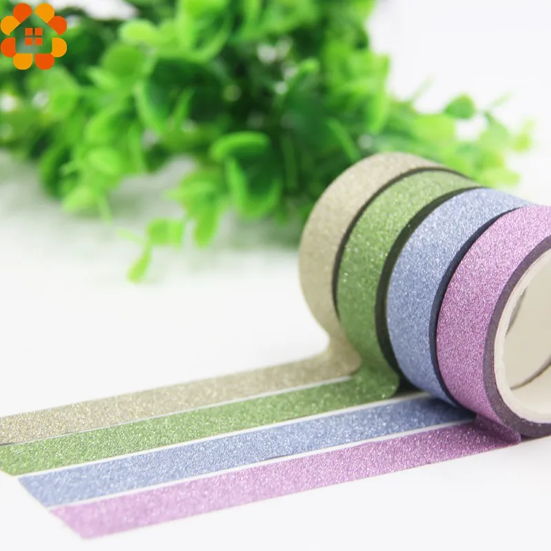 Buy 1PC 4M 10Colors Cute Glitter Matte Tapes