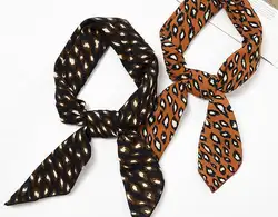 Yishine 70*70 см для женщин шарф повседневное леопардовые принты хиджаб полиэстеровый платок шарфы гладкой квадратной головкой шарфы для