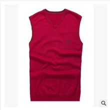 Последние мода мужская большой размер бизнес Dongkuan хлопок жилет свитер S- 4XL